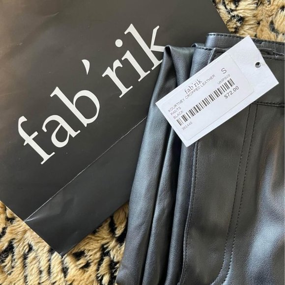 Leather Cropped Pants - Picture 2 of 3